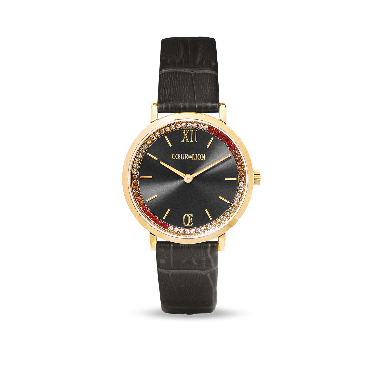 Coeur de Lion  Horloge met Lederarmband 7652-71-1221-0 gemaakt voor dames.