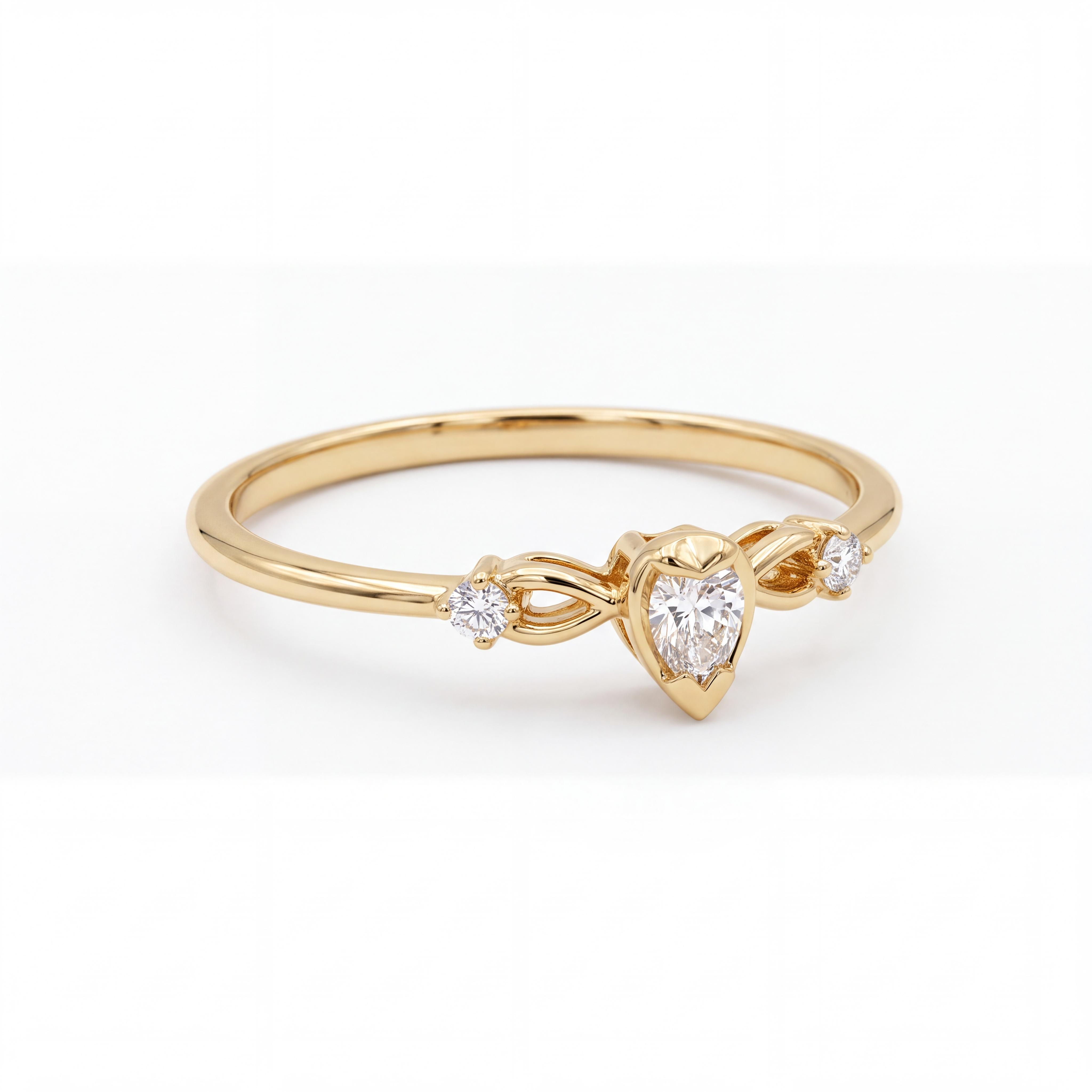 Deze 14K gouden druppelvormige ring met zirkonia's, modelnummer SK29926-20, van Juwelier Rijk in Amsterdam, is vervaardigd uit 14 karaat goud en weegt 1,17 gram. De ringmaat is 58 en de ring heeft een unieke gouden glans. Draag deze ring als een statement stuk op de ringvinger voor een elegante look bij elke gelegenheid.
