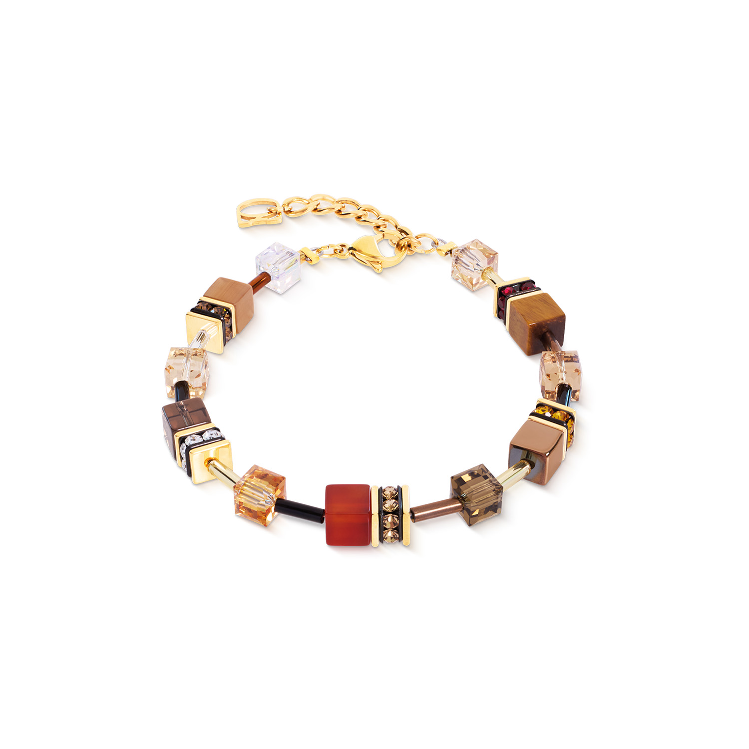 De COEUR DE LION damesarmband modelnummer 4905-30-1103 Brown-Red straalt elegantie uit met zijn fantasierijke ontwerp. Dit sieraad past perfect in de categorie fantasiearmbanden. Het beste te dragen als opvallend accessoire bij zowel casual als chique outfits. Maak een gedurfde statement en laat uw persoonlijke stijl opvallen met deze prachtige armband.