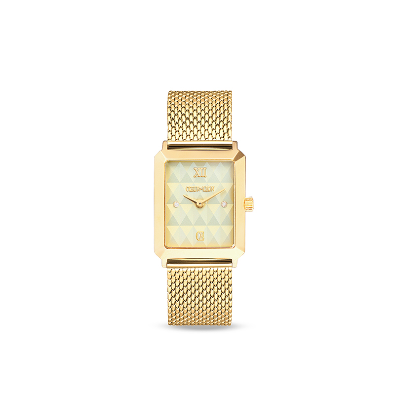 Coeur de Lion horloge Armband Mesh 7672-70-1616-0 gemaakt voor dames.