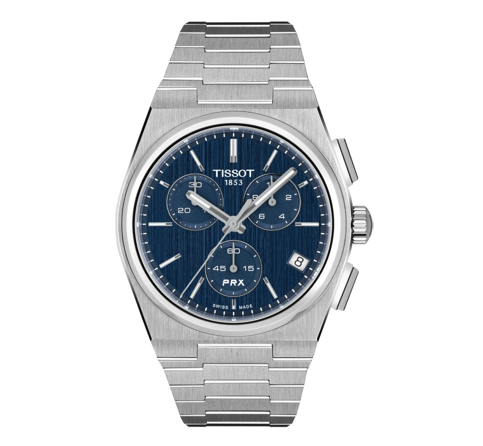 Tissot PRX 41mm
T137.417.11.041.00

Diameter:41 mm
Kast van 316L roestvrij staal
Krasbestendig saffierglas
Zwitsers kwartsuurwerk
Verwisselbare band met snelsluiting