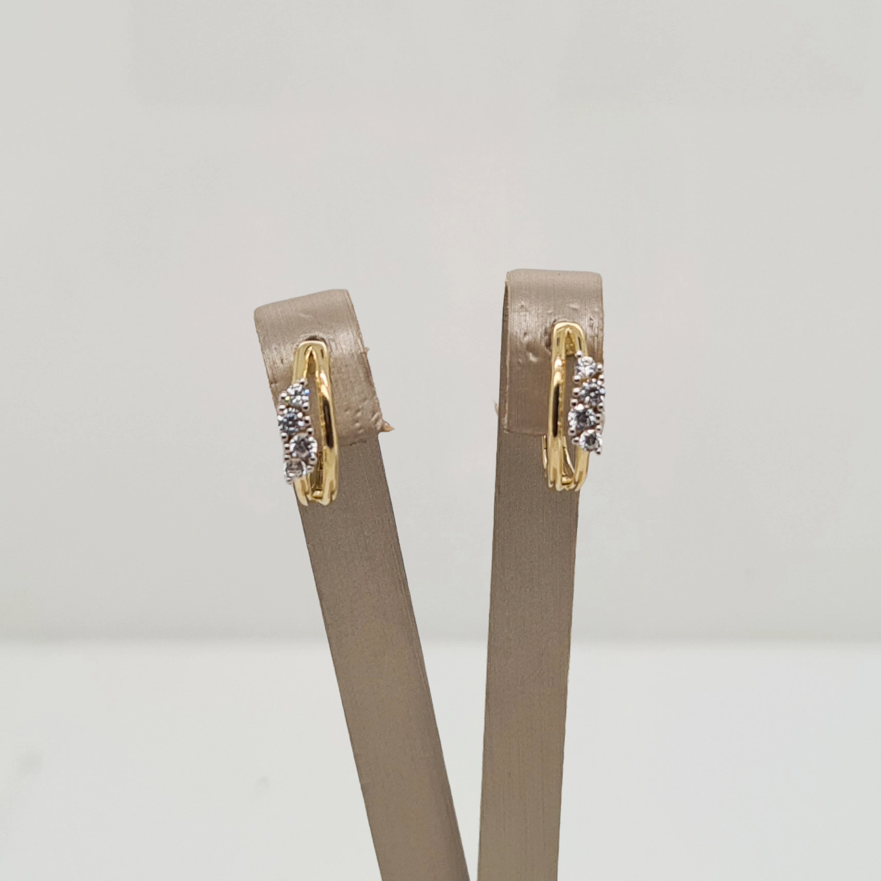 14krt gouden oorsieraden met zirkonia