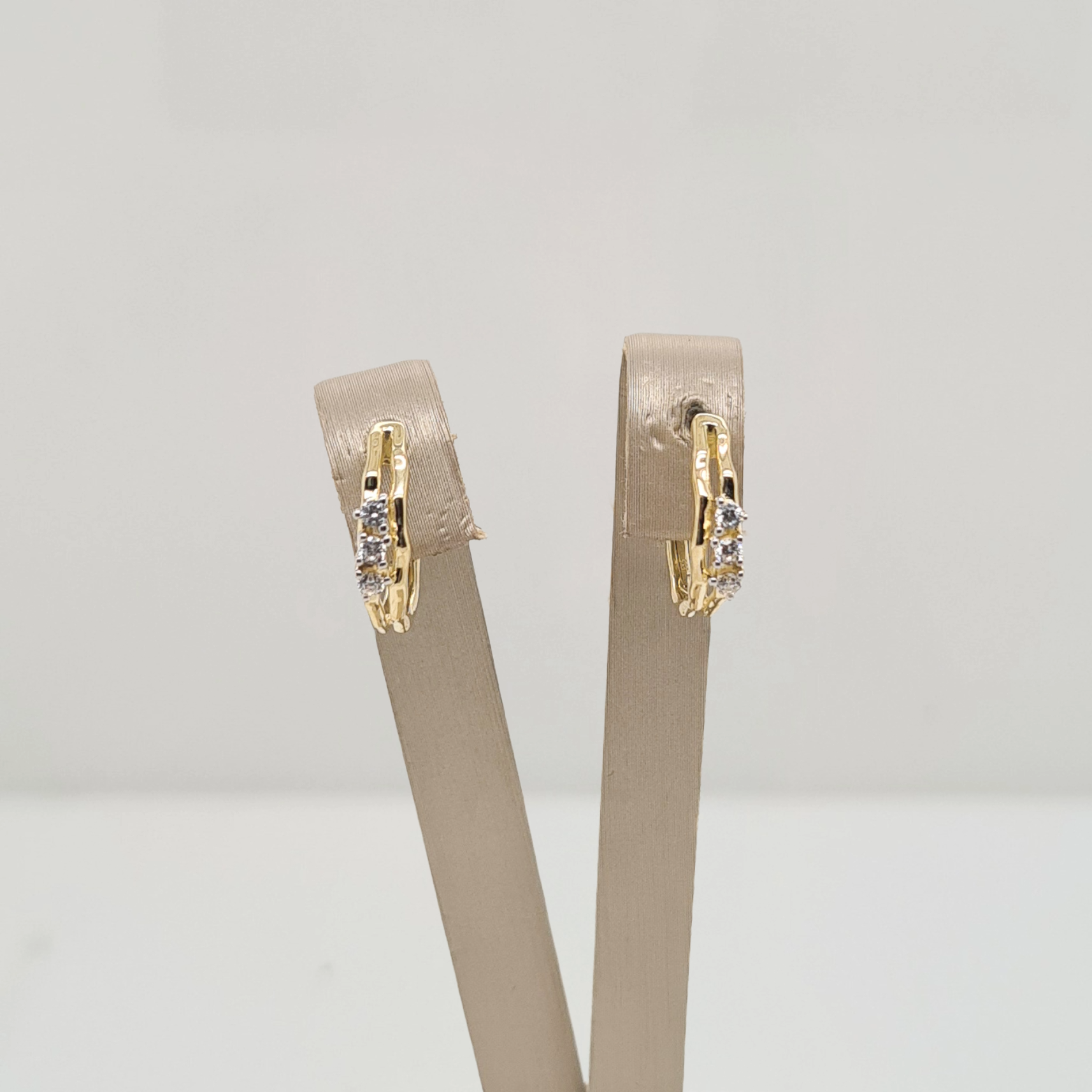 14krt gouden oorsieraden met zirkonia