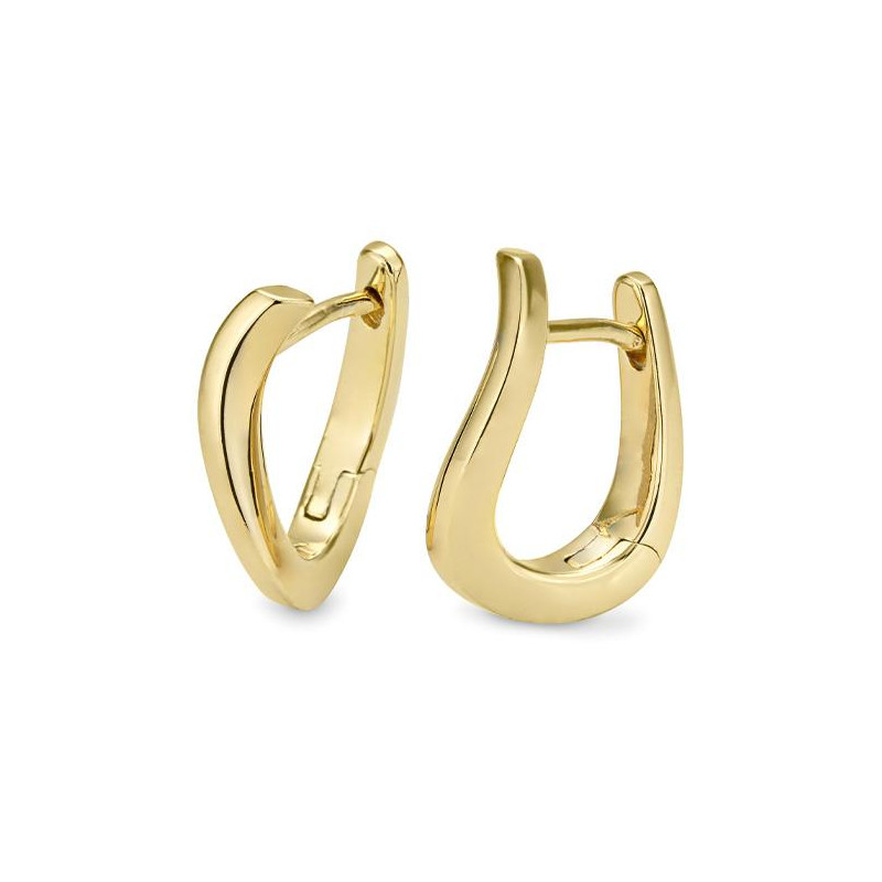 Huiscollectie - 14kt geelgouden klapcreolen - 06/07823gg