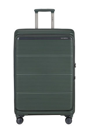 Grote olijfgroene koffer 75 cm &ndash; 105/115 liter met 4 wielen
Ga goed voorbereid op reis met deze ruime olijfgroene koffer van 75 cm. De harde buitenkant van polypropyleen bestaat voor minimaal 50% uit gerecycled materiaal en combineert een stijlvolle uitstraling met duurzaamheid en gebruiksgemak. Met een inhoud van 105 liter, uitbreidbaar tot 115 liter, biedt deze grote reiskoffer volop ruimte voor kleding, schoenen en reisbenodigdheden. Ideaal voor lange vakanties, verre reizen en extra bagage.

Ruim, praktisch en comfortabel reizen

Dankzij de vier soepel rollende wielen met schokdempend en geluidsreducerend veringssysteem verplaats je de koffer comfortabel over verschillende ondergronden. De dubbele trekstang, stevige handvatten aan de boven- en zijkant en praktische bodemgrip zorgen voor extra gebruiksgemak.

Heb je onderweg extra ruimte nodig? Met de uitbreidbare functie vergroot je eenvoudig de inhoud van 105 naar 115 liter. Het handige voorvak biedt bovendien snelle toegang tot spullen die je graag binnen handbereik houdt.

Slimme indeling en handige reisaccessoires

Ook aan de binnenkant is deze grote koffer ontworpen met oog voor organisatie. Het interieur beschikt over een vast tussenschot en een uitneembaar tussenschot met waterbestendig vak. Dankzij de inpakriemen, het meshvak, de interne opbergvakken en het aparte zakje voor vloeistoffen houd je je bagage overzichtelijk en netjes.

De drie meegeleverde packing cubes in small, medium en large maken het inpakken nog eenvoudiger. Daarnaast beschikt de koffer over een speciale AirTag-houder, zodat je je bagage gemakkelijk kunt voorzien van een Apple AirTag.

Veilig en duurzaam op reis

Het ge&iuml;ntegreerde TSA-slot helpt je bagage veilig af te sluiten. De koffer is bovendien gemaakt met aandacht voor duurzaamheid: naast de gerecyclede polypropyleen buitenschalen zijn de trekstangbuizen gemaakt van 100% gerecycled aluminium. De binnenvoering, ritsen, riemen en meshstof bestaan voor minimaal 95% uit gerecycled PET-plastic uit huishoudelijk afval.

Dankzij strenge duurzaamheidstests en de mogelijkheid tot reparatie in ongeveer 70 landen is deze koffer ontworpen voor langdurig reisplezier.

Belangrijkste kenmerken

Formaat: 75 cm, grote ruimbagage
Kleur: olijfgroen
Materiaal: hard polypropyleen
Inhoud: 105 liter, uitbreidbaar tot 115 liter
Afmetingen: 75 x 50 x 31 cm
Maximale afmetingen uitgezet: 75 x 50 x 34 cm
Gewicht: 4,3 kg
Gemiddeld aanbevolen inpakgewicht: circa 23 kg
Wielen: 4 wielen met schokdempend en geluidsreducerend veringssysteem
Slot: ge&iuml;ntegreerd TSA-slot
Extra opbergruimte: gemakkelijk toegankelijk voorvak
Interieur: tussenschotten, inpakriemen, meshvak en vloeistoffenzakje
Accessoires: 3 packing cubes in small, medium en large
Extra functies: uitbreidbaar, AirTag-houder en bodemgrip
Duurzaamheid: gerecyclede materialen en reparatiemogelijkheden wereldwijd
De ideale grote koffer voor lange reizen

Zoek je een ruime, uitbreidbare en duurzame koffer met een slimme indeling? Deze olijfgroene koffer van 75 cm biedt veel pakruimte, comfortabele wielen en handige reisaccessoires in &eacute;&eacute;n praktische reisoplossing. Perfect voor wie georganiseerd, comfortabel en met oog voor duurzaamheid op reis wil gaan.