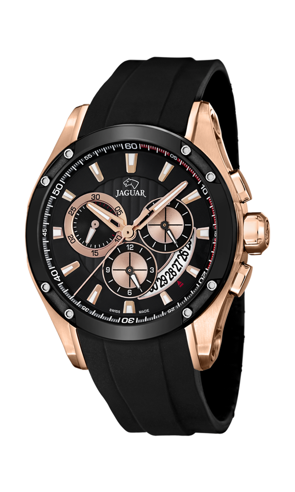 Zwarte heren zwitsers horloge Jaguar Special Edition J691/1