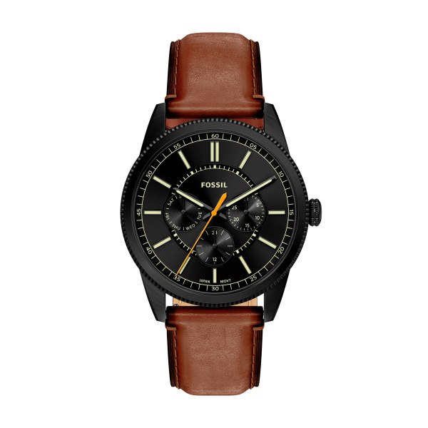 Dit fossil horloge is  ontworpen voor de moderne man die houdt van een klassieke look met een krachtige uitstraling. Met zijn robuuste roestvrijstalen kast van 42 mm heeft dit horloge de perfecte, veelzijdige maat voor elke pols. De hoogwaardige leren band vormt zich soepel naar je huid en zorgt voor een ultiem draagcomfort, de hele dag door.