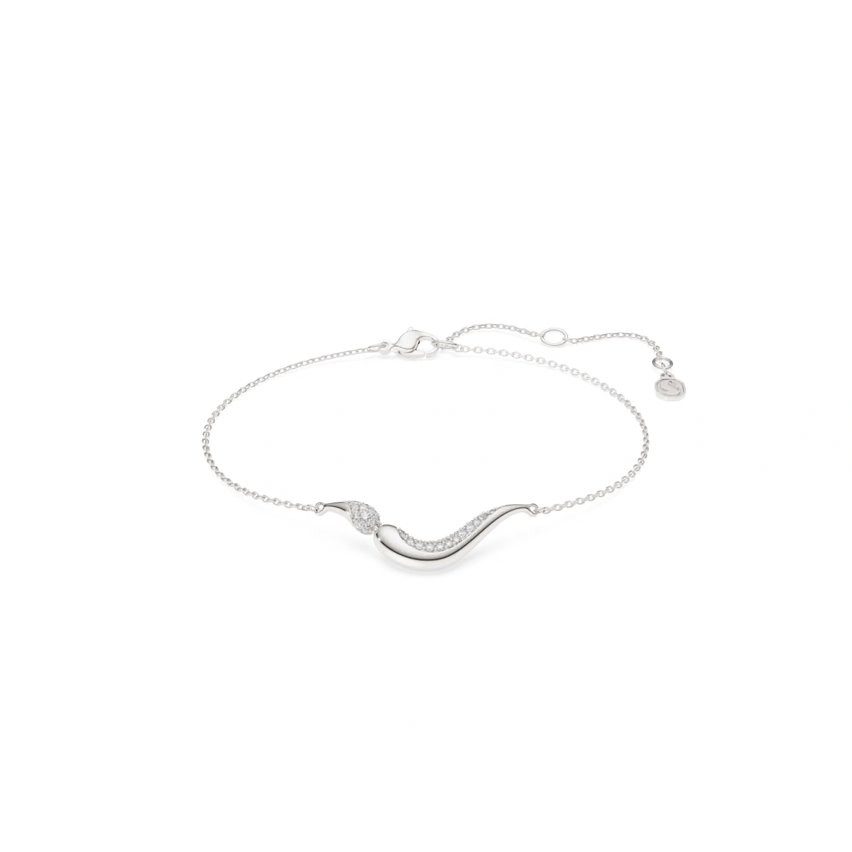 Deze moderne Classica-armband is gemaakt van sterling zilver uit gerecyclede bronnen en combineert een fascinerende stijl met een hooggepolijste afwerking. Het voorziet elke look voor overdag van extra vorm en verfijning. Een vleugje pav&eacute; zorgt voor een subtiele zelfverzekerde uitstraling.
