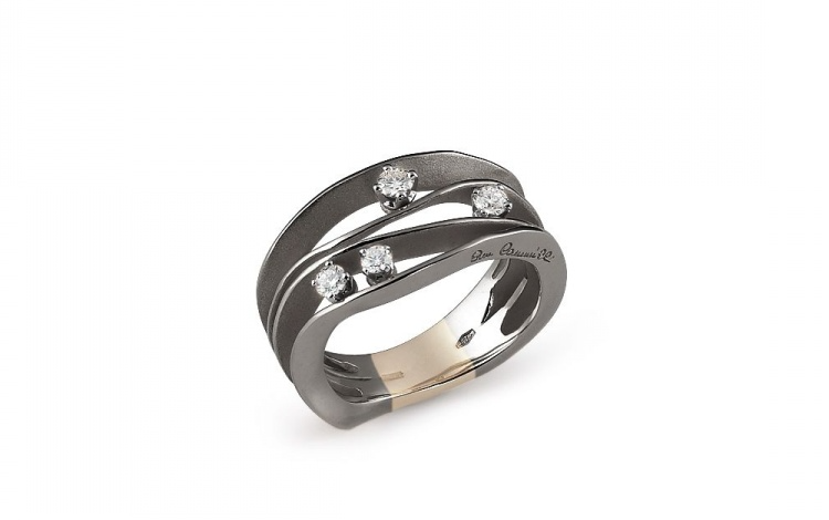 CAMMILLI DUNE RING DUNE BLACK LAVA GAN0778E DIA.0.27ct