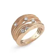 CAMMILI RING DUNE GAN0914J Orange Apricot met 0.28ct dia