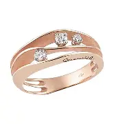 CAMMILLI Ring Dune gan2662p in Oro Pink Champ. met 0.19ct dia,