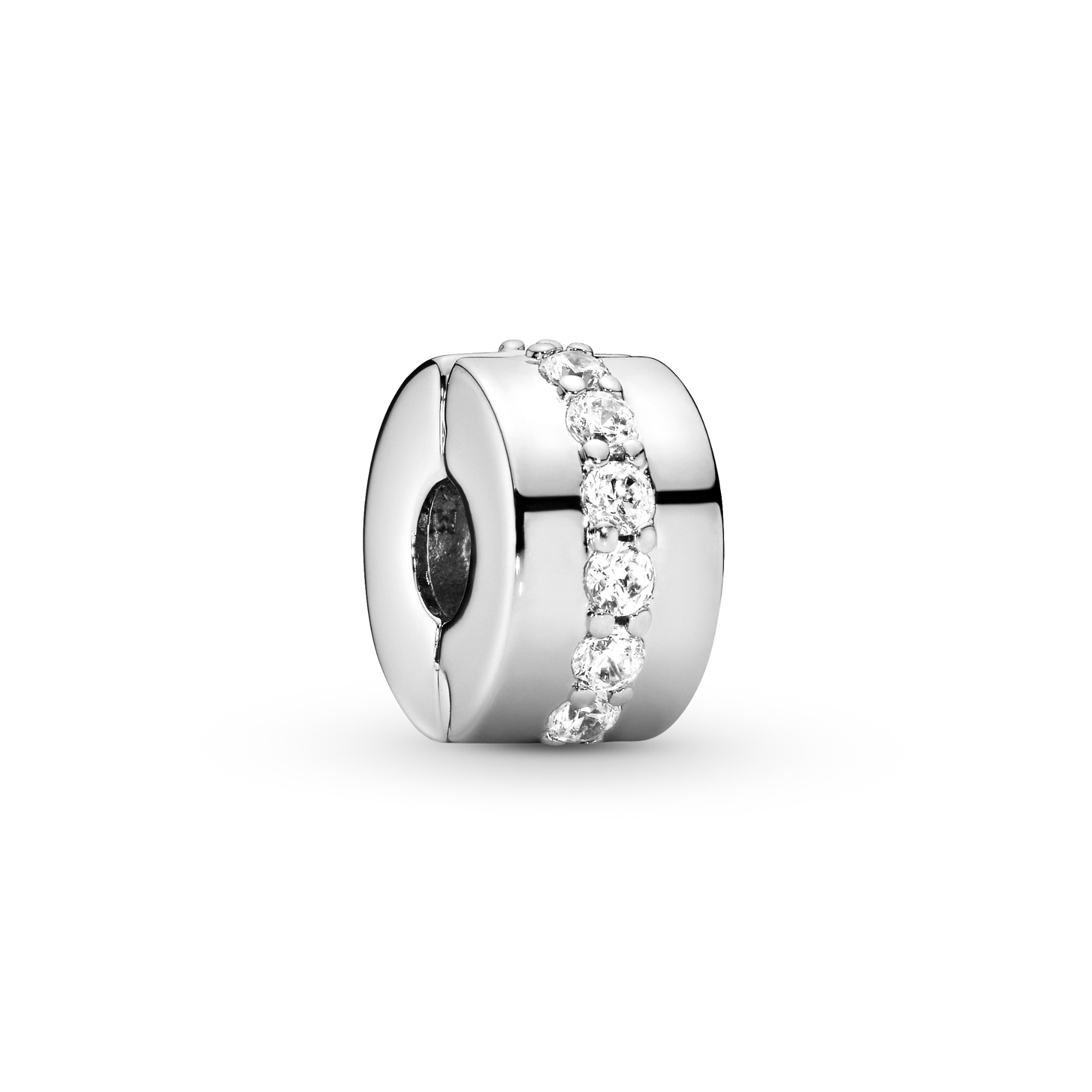 Pandora - Clip met Rail wit zirconia - 791972CZ