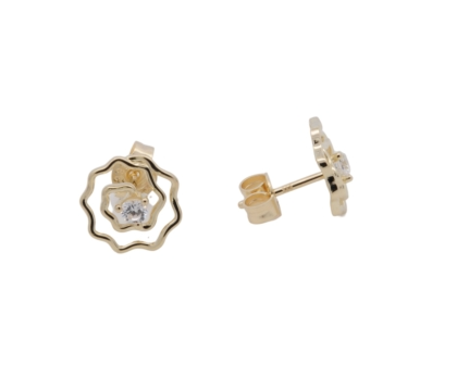 Der Ohrstecker Gold 333 Zirkonia, Modellnummer 715211019, besticht durch sein elegantes Design aus hochwertigem Gold 333 und funkelnden Zirkonia-Steinen. Ideal f&uuml;r jede Gelegenheit, sollten diese dezenten und doch glamour&ouml;sen Schmuckst&uuml;cke am besten mit hochgestecktem Haar getragen werden, um ihre volle Pracht zur Geltung zu bringen. Perfekt f&uuml;r den Alltag und besondere Anl&auml;sse.