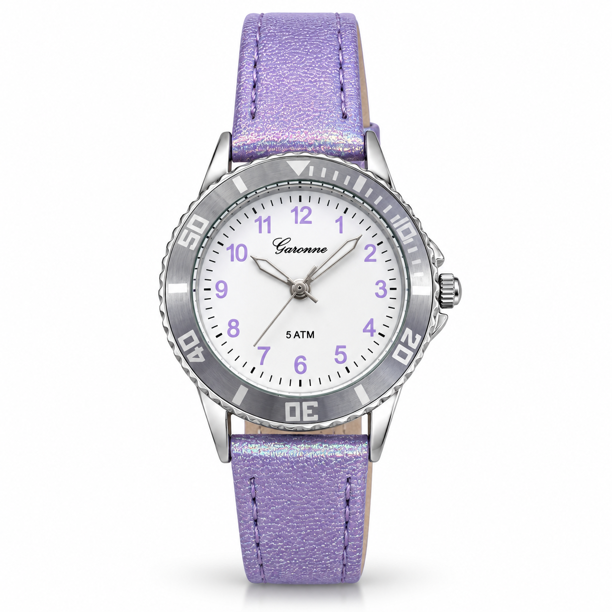 Garonne Kids metallic lila kinderhorloge | KV27Q468