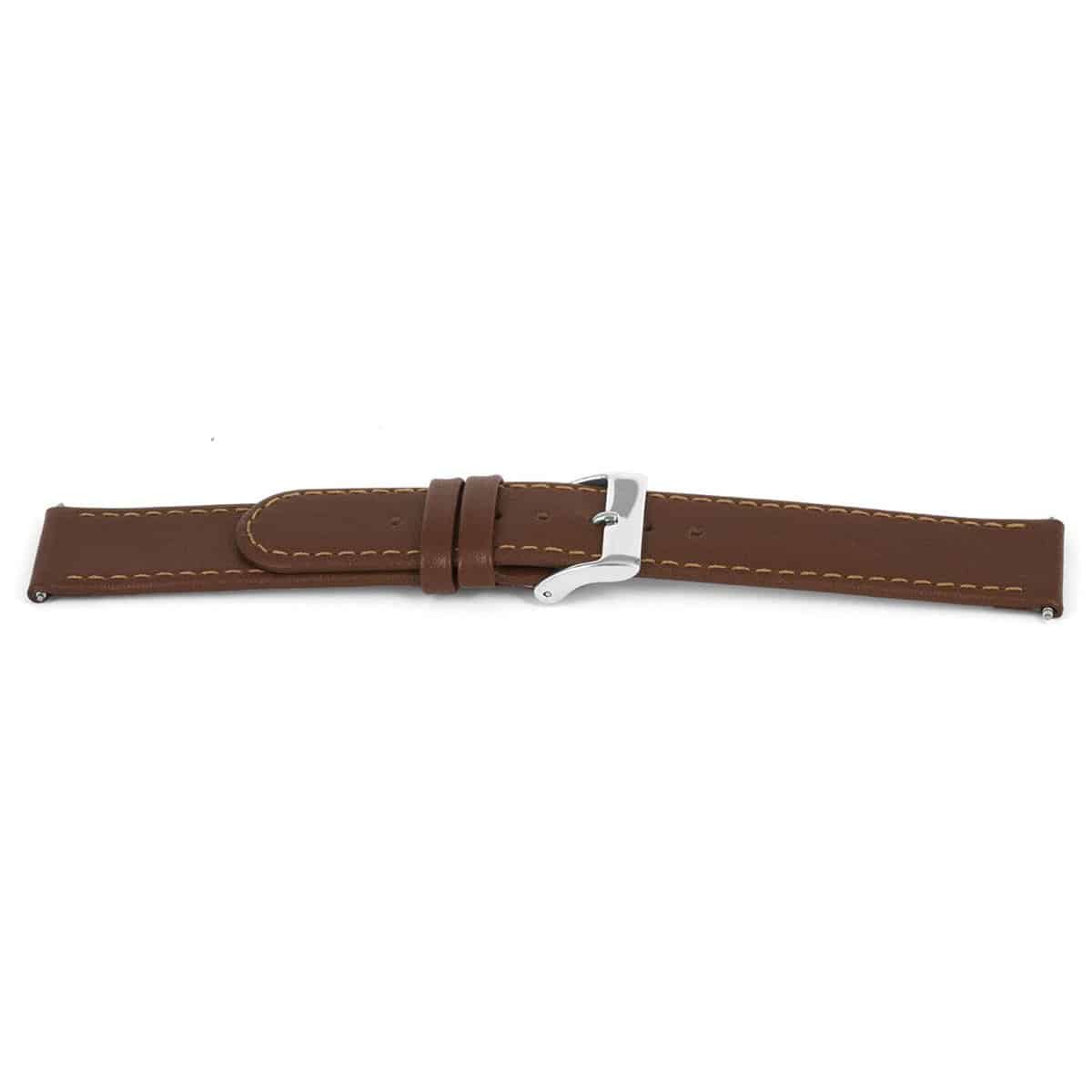 Italiaans lederen horlogeband bruin J46 glad en gestikt. 
Kleur band: Bruin
Band dikte: 2.3mm
Band lengte: 75/113mm
Band breedte: 20x20mm
Gesp: All Stainless Steel
Bekleding binnenband: Nubuck
Gestikt: Ja
Pushpin: Inclusief
Hypo allergeen:Ja
Waterproef: Nee
NFC Chip: Nee
EAN:4780258635242