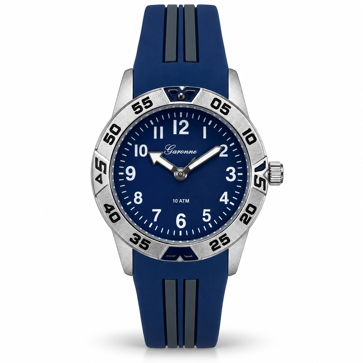 Garonne Kids Water Stripes blauw kinderhorloge 22 mm | KQ22Q470