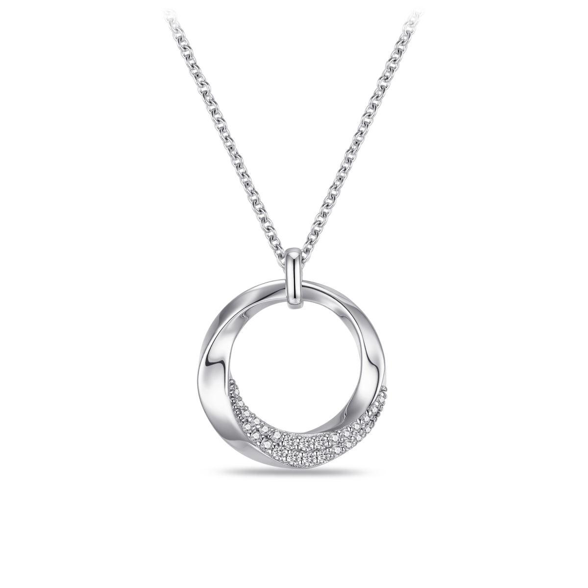 Gisser Collier Open rond Zirkonia