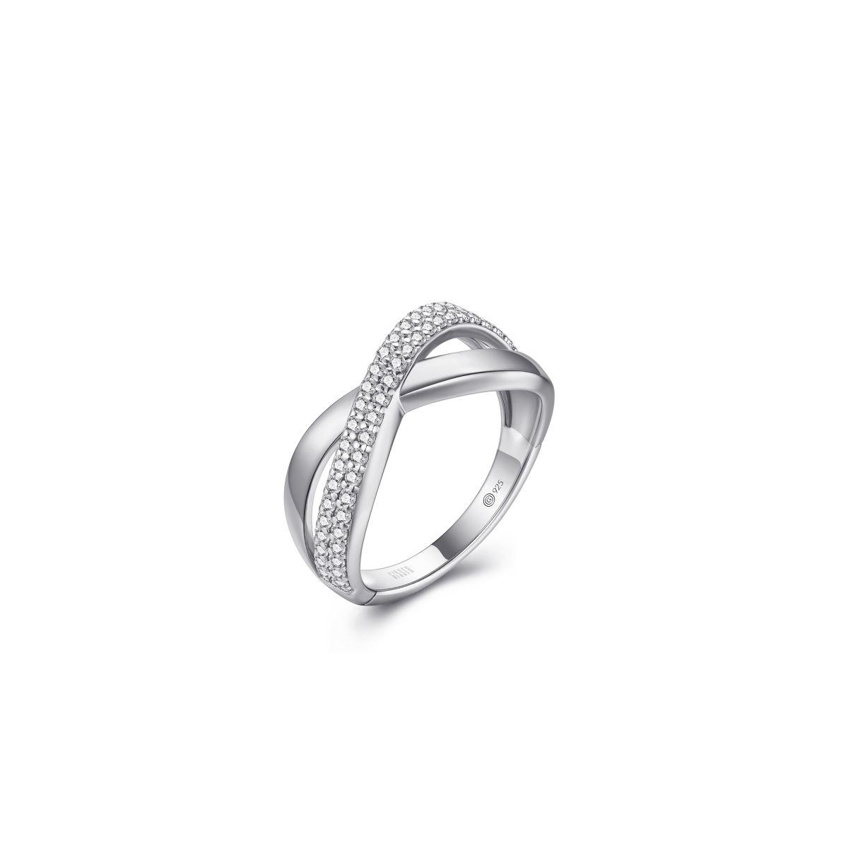 Gisser Ring Cross over met zirconia