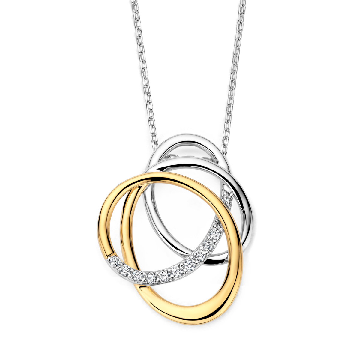De Naiomy Verguld Zilveren Halsketting, modelnummer N6P52, is een verfijnde ketting van 925 sterling zilver met een vergulde afwerking, in elegante goud-zilverkleur. Met een lengte van 420 mm is het de perfecte aanvulling op elke outfit. Draag het solo voor een subtiele look of combineer met andere kettingen voor een gelaagd effect.