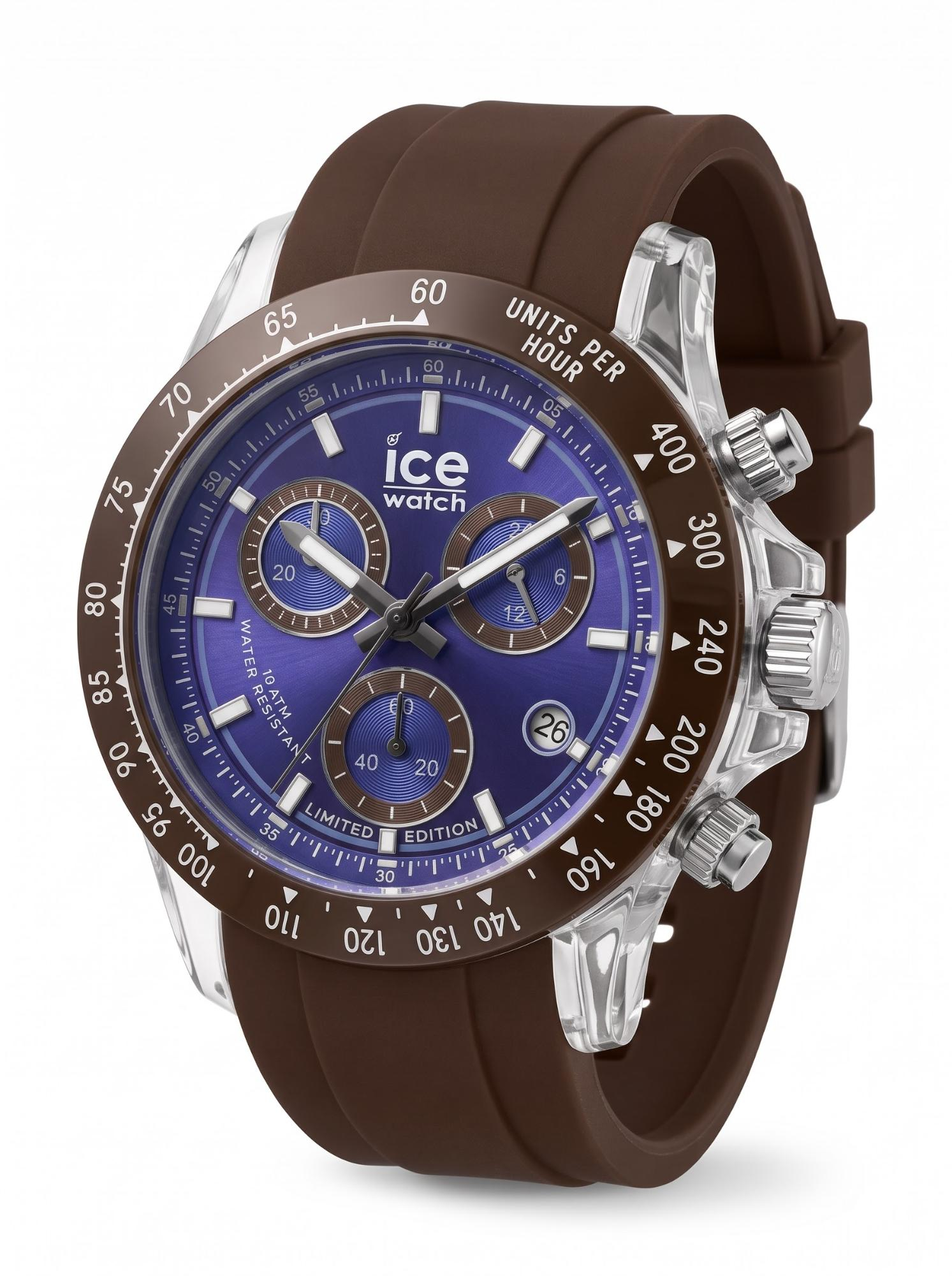 lim edition bruin blauwe wijzerplaat