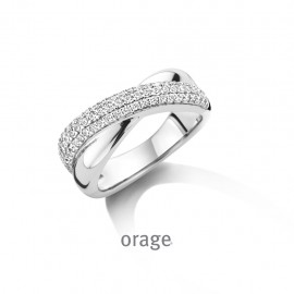 Ring met pav&eacute; 925 rh CZ (V/39)