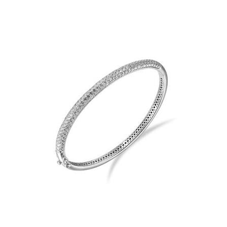 armband 925 zilver vaste armband gezet met zirconium 