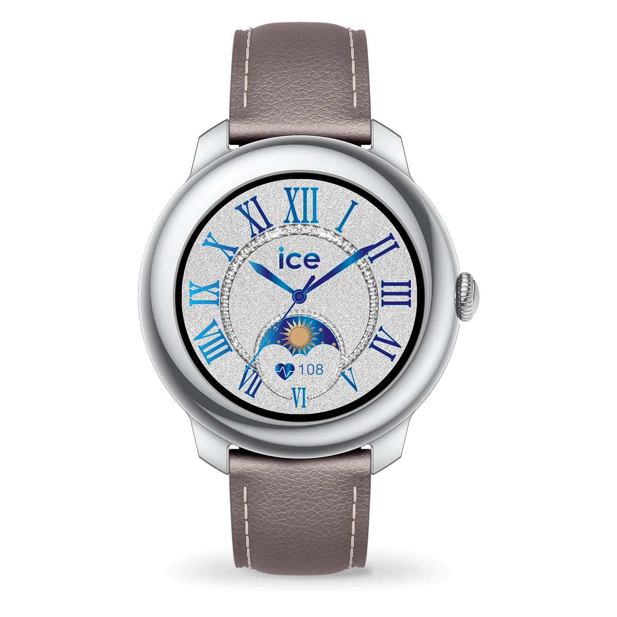 Ice smart SP 2.0 zilverkleurige kast met grijze band
