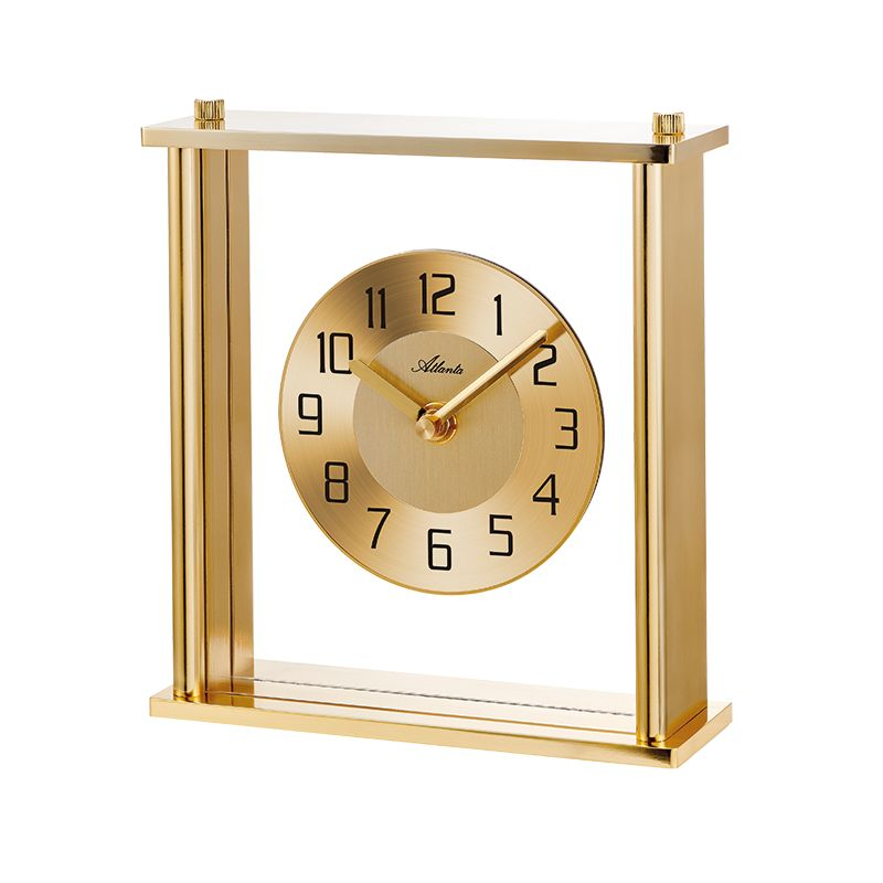 Die Tischuhr Atlanta in Gelb mit Quarzwerk, Modellnummer 3-203405-001, besticht durch ihr modernes Design. Als ideales Accessoire f&uuml;r Ihr Zuhause bringt sie Farbe und Stil in jeden Raum. Perfekt f&uuml;r Schreibtische oder Regale. Diese Uhr ist ein Hingucker und passt in jede Umgebung, vom B&uuml;ro bis zum Wohnzimmer. Ein Must-Have f&uuml;r Uhrenliebhaber!