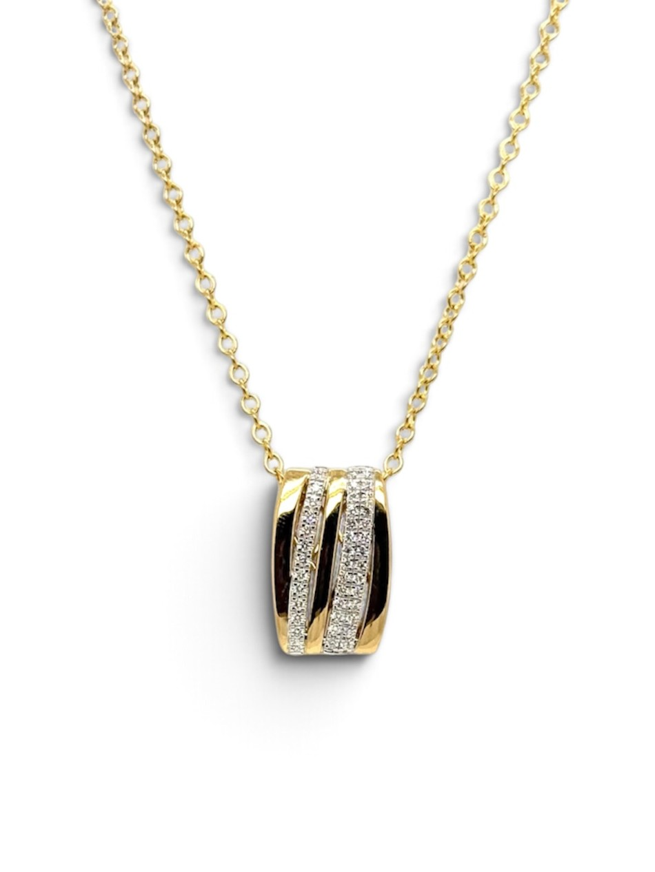 14KRT Gouden collier met diamant