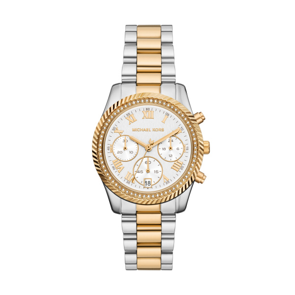 Bicolor dames horloge