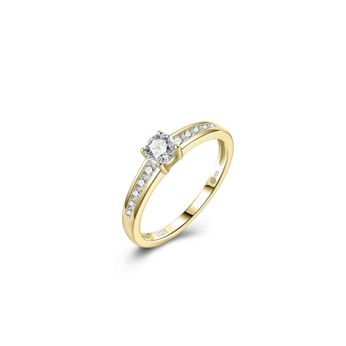 Gisser ring met lab diamanten 