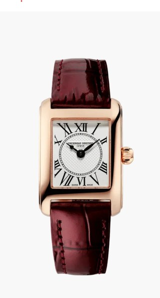 Klassiekers Carree Dames FC-200MC24
Met strakke lijnen en een elegante gepolijste behuizing, dit horloge heeft een klassieke witte wijzerplaat met een decoratief Clous de Paris-motief en traditionele Romeins-numerieke uurmarkeringen. De vierkante vorm maakt het de perfecte pasvorm voor de pols van elke vrouw. 

Quartz
De typische definitie van verfijnde tijd. De Classics Carr&eacute;e Ladies vertegenwoordigt het uiterste van elegantie brengen tijdloze verfijning. Vierkante-vormige uurwerken hebben altijd een speciale plaats in de geschiedenis van het horlogemaken gehouden en bleven tot op heden het ideale klassieke jurkhorloge.
