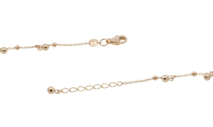 Das Armband Gold 375 Anker diamantiert 1mm Kugeln, Modellnummer 908735019, geh&ouml;rt zur Kategorie Schmuck, speziell ein Gelbgold-Armband. Dieses elegante Schmuckst&uuml;ck verleiht jedem Outfit einen Hauch von Luxus und sollte am besten alleine oder mit anderen zarten Armb&auml;ndern getragen werden, um den subtilen Glanz und die handgefertigte Detailarbeit zur Geltung zu bringen.