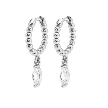 Hinged Hoops MARIT Silver