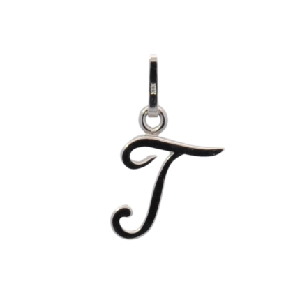 Der Buchstabe Silber "T" Anh&auml;nger, Modellnummer 7640440019, ist ein edler Schmuck aus 925er Sterlingsilber. Mit einem Gesamtgewicht von 0,46 g und einem Silberanteil von 0,4255 g ist er leicht und stilvoll. Perfekt als t&auml;gliches Accessoire, das an einer zarten Silberkette getragen werden kann, um jedem Outfit eine pers&ouml;nliche Note zu verleihen.