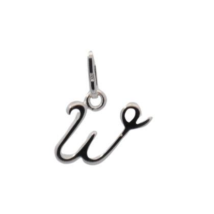 Buchstabe Silber "W" mit Modellnummer 7640470019 ist ein eleganter Anh&auml;nger, gefertigt aus 925er Sterlingsilber mit einem Gesamtgewicht von 0,46 g. Tragen Sie ihn an einer feinen Silberkette, um Ihrem Outfit eine pers&ouml;nliche Note zu verleihen. Ideal f&uuml;r den t&auml;glichen Gebrauch oder als besonderes Geschenk geeignet.