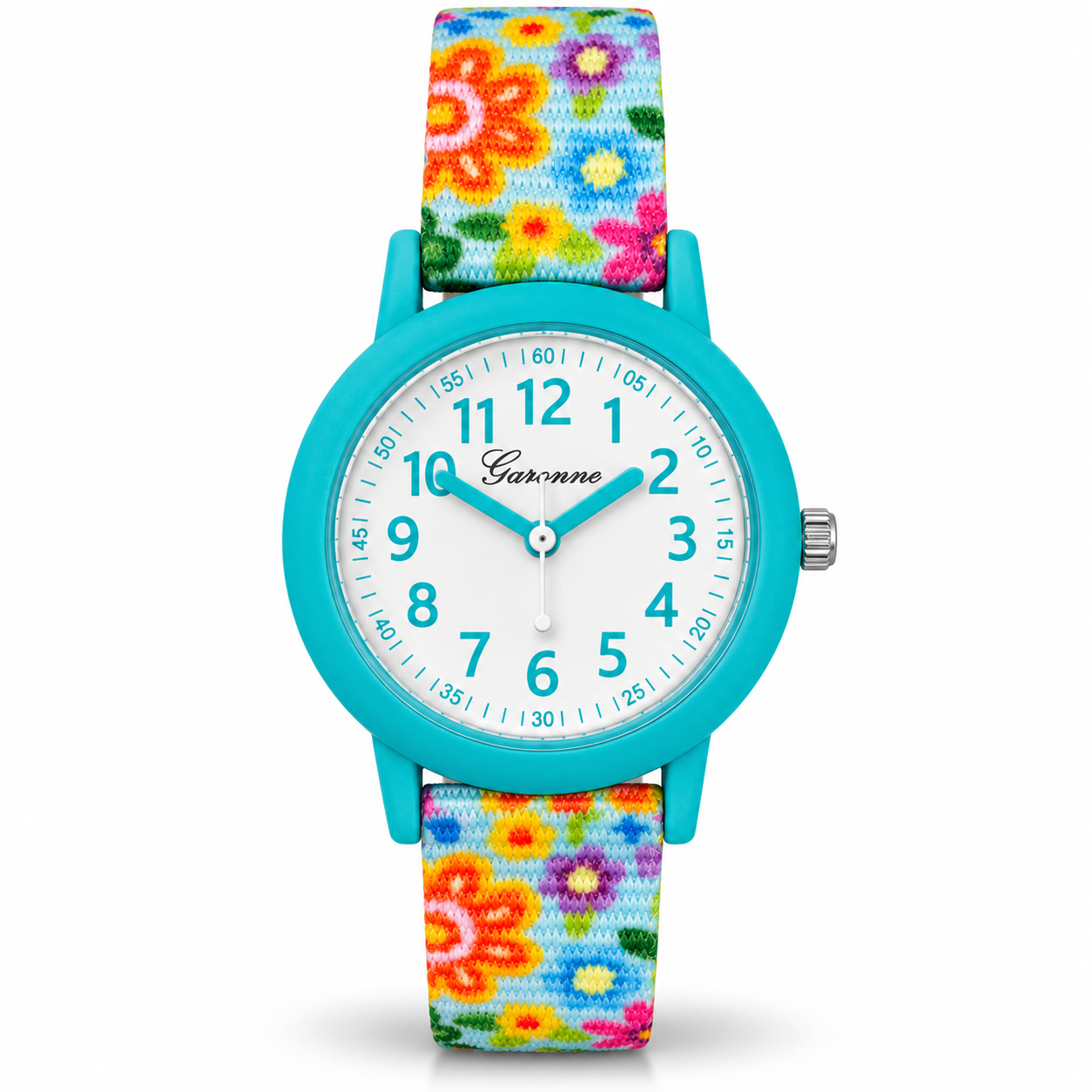Dit is een horloge van het merk Garonne gemaakt voor meisjes.
De specificaties zijn als volgt:
Kastmaat: 30 mm
Bandlengte: 170
Bandbreedte: 14
Waterdichtheid: 3 ATM / 30 Meter / 100 Feet
