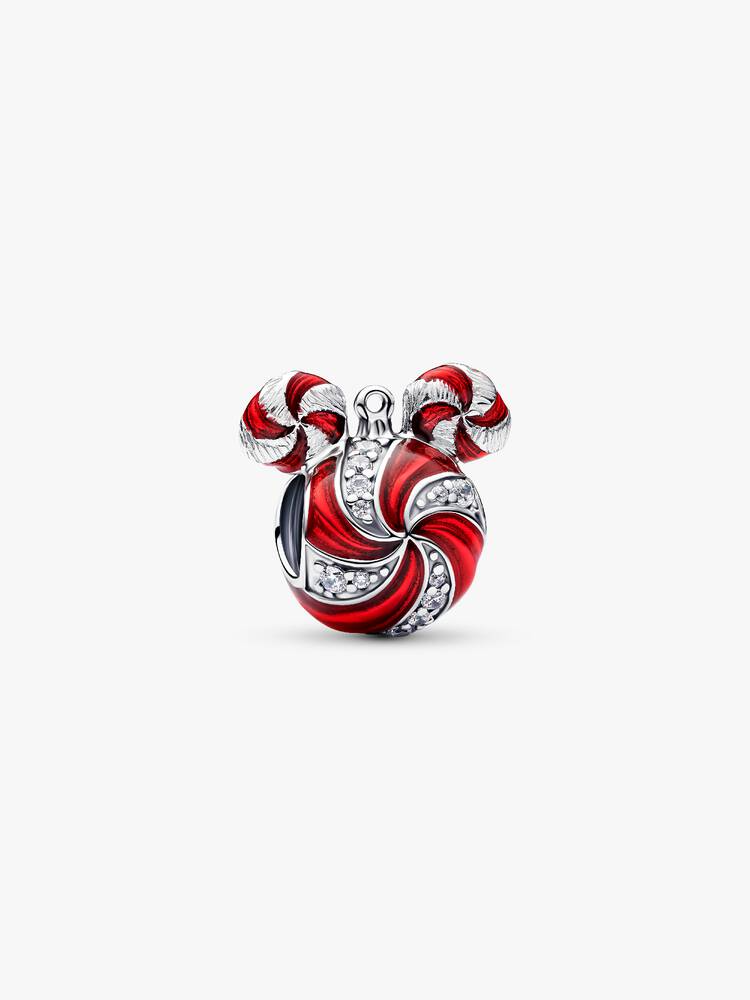 Het is zover: Kerstmis is in het land. Dankzij rood emaille, krullen van sterling zilver en heldere steentjes verandert Mickey Mouse in een feestelijke bedel die je als sieraad kunt dragen.
