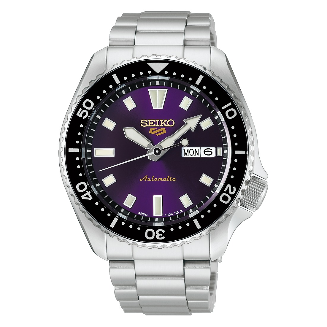 Seiko 5 sports heren paars HBD003K1 100M 42mm