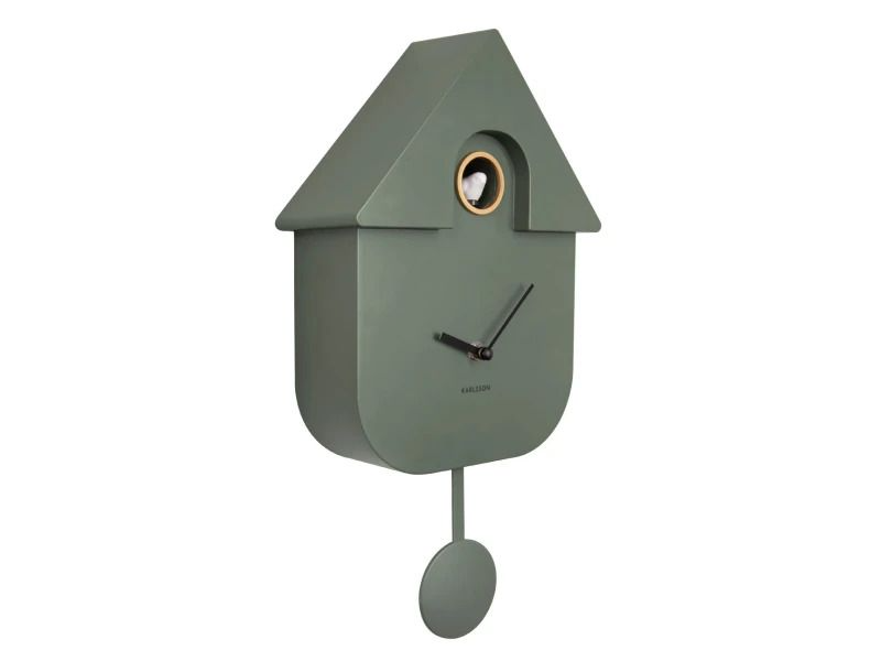 Karlsson Modern Cuckoo Wandklok | Met Koekoeksklok | 21.5x41x8.5cm