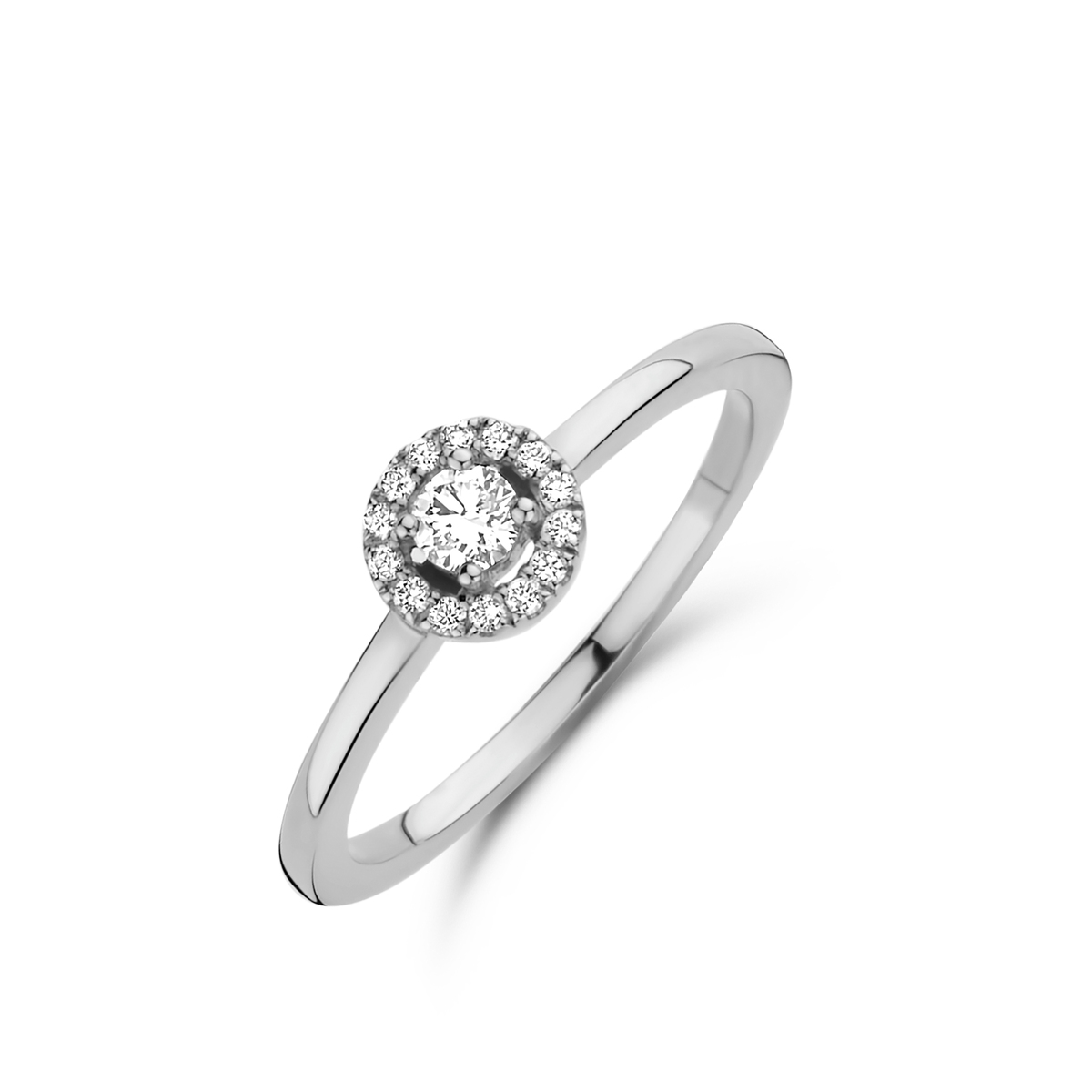 De Wit Gouden Solitair Ring 91HW24/A van het merk One More is een elegante ring. Draag deze schitterende ring solo voor een verfijnde look of combineer met andere ringen voor een trendy touch. Perfect voor dagelijks gebruik of speciale gelegenheden.