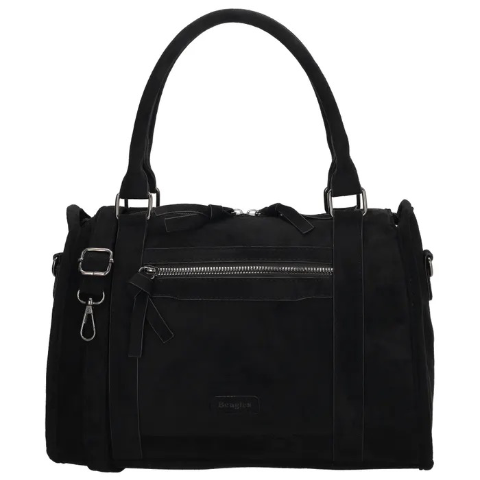 Beagles Ako Handtas Dames &ndash; Stijlvol en Praktisch
De Beagles Ako handtas is de perfecte combinatie van stijl, comfort en functionaliteit. Deze elegante damestas is gemaakt van zacht faux suede, wat zorgt voor een luxe uitstraling. Dankzij het tijdloze ontwerp is de tas ideaal voor dagelijks gebruik, een dagje shoppen of een bezoek aan je werk.

Praktisch en veelzijdig in gebruik

De Beagles Ako handtas is voorzien van twee stevige handvatten, zodat je de tas comfortabel in de hand kunt dragen. Wil je liever je handen vrijhouden? Bevestig dan eenvoudig de verstelbare en afneembare schouderband en draag de tas gemakkelijk over je schouder.

Het ruime hoofdvak sluit met een ritssluiting, zodat je persoonlijke spullen veilig opgeborgen blijven. Binnenin vind je een handig ritsvak voor kleinere waardevolle spullen. Daarnaast beschikt deze praktische handtas over een ritsvak aan de voorzijde en een ritsvak aan de achterzijde. Ideaal voor items die je snel bij de hand wilt hebben.

Of je nu onderweg bent naar je werk, gaat winkelen of een dagje op pad bent: de Beagles Ako handtas biedt voldoende ruimte en handige opbergmogelijkheden voor al je dagelijkse benodigdheden.

Kenmerken van de Beagles Ako handtas

Gemaakt van zacht faux suede
Twee stevige handvatten
Verstelbare en afneembare schouderband
Ruim hoofdvak met ritssluiting
Ritsvak aan de binnenkant
Handig voorritsvak
Praktisch achterritsvak
Te dragen in de hand of over de schouder
Geschikt voor dagelijks gebruik
Productspecificaties

Merk: Beagles
Serie: Ako
Producttype: Handtas
Doelgroep: Volwassenen
Materiaal buitenkant: Faux suede (synthetisch materiaal)
Hoogte: 24 cm
Lengte: 32 cm
Diepte: 13,5 cm
Met de Beagles Ako handtas voor dames kies je voor een stijlvolle en veelzijdige tas die praktisch gemak combineert met een luxe uitstraling. De handige vakindeling en de verschillende draagmogelijkheden maken deze handtas een ideale keuze voor iedere dag.

