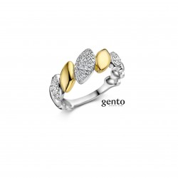 ring verguld zilver zirconium 
