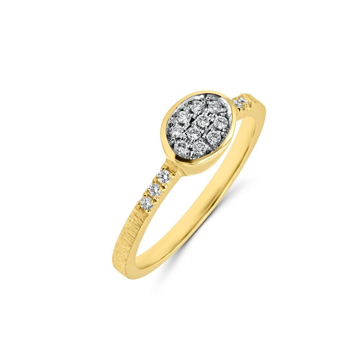 Ring 18 kt met diamanten 