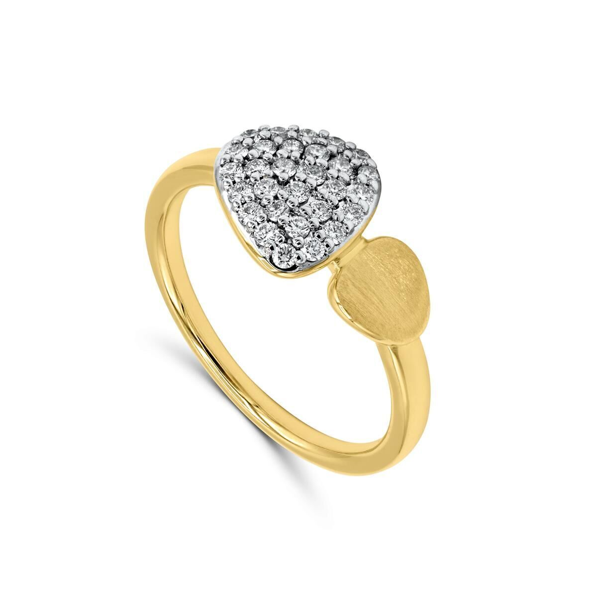ring 18 kt met diamanten