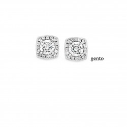 Oorbellen stekers zilver 925 gento jewels gezet met zirconium