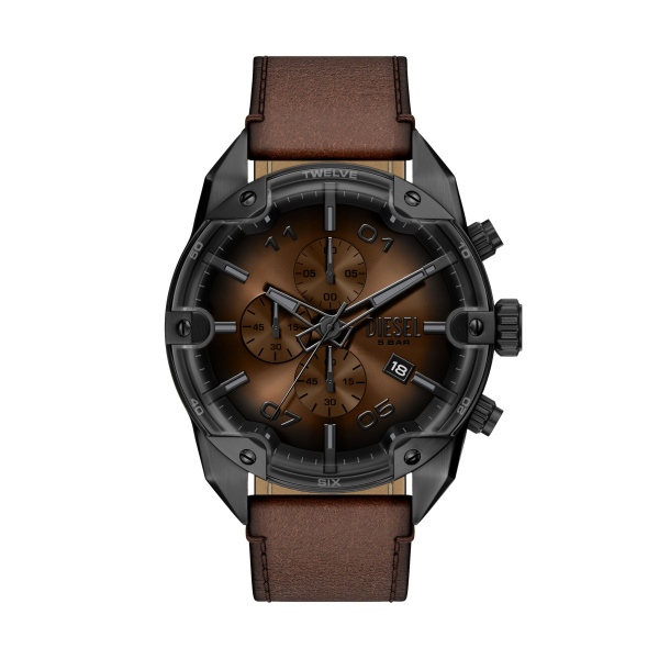 De Diesel Horloge DZ4735 heeft een roestvrijstalen kast van 49 mm en een bruine lederen band. Dit horloge heeft een datumfunctie en valt onder de categorie hoogwaardige horloges. Draag deze modebewuste accessoire met casual of semi-formele outfits voor een stijlvolle uitstraling. Perfect voor dagelijks gebruik en speciale gelegenheden.