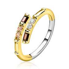 zinzi ring zilver bruin zirconium
