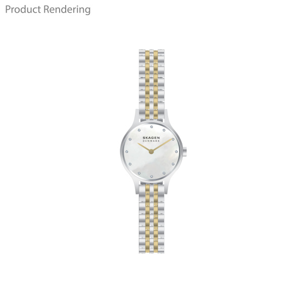RVS Skagen horloge anita goud en zilver.