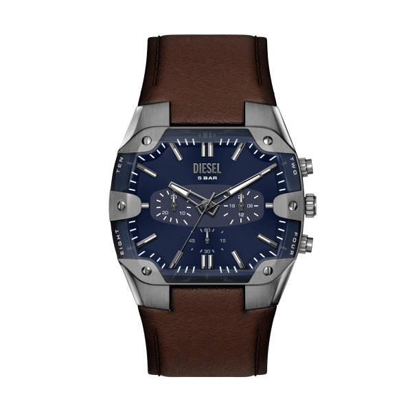 RVS Diesel horloge met oplichtende wijzerplaat in het donker.